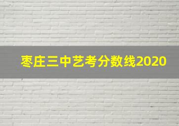 枣庄三中艺考分数线2020