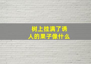 树上挂满了诱人的果子像什么