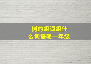 树的组词组什么词语呢一年级