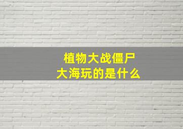 植物大战僵尸大海玩的是什么