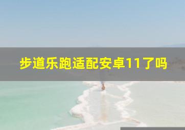 步道乐跑适配安卓11了吗