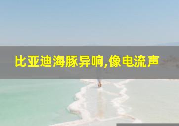 比亚迪海豚异响,像电流声