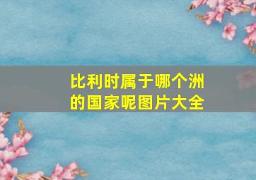 比利时属于哪个洲的国家呢图片大全