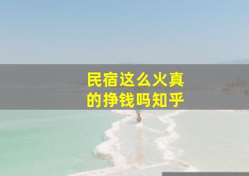 民宿这么火真的挣钱吗知乎