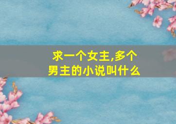 求一个女主,多个男主的小说叫什么