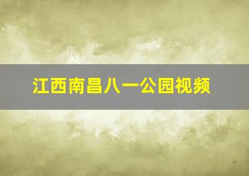 江西南昌八一公园视频