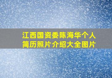 江西国资委陈海华个人简历照片介绍大全图片