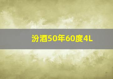 汾酒50年60度4L