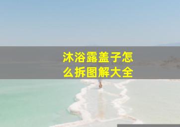 沐浴露盖子怎么拆图解大全