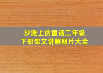 沙滩上的童话二年级下册课文讲解图片大全