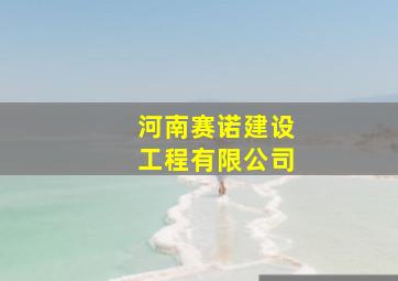 河南赛诺建设工程有限公司