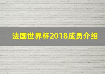 法国世界杯2018成员介绍