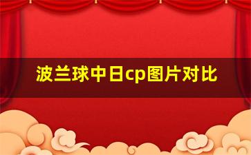 波兰球中日cp图片对比