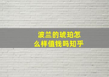 波兰的琥珀怎么样值钱吗知乎