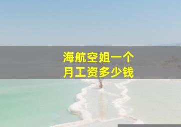 海航空姐一个月工资多少钱