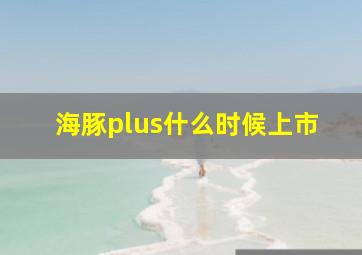 海豚plus什么时候上市