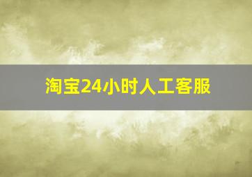 淘宝24小时人工客服