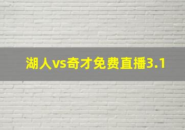 湖人vs奇才免费直播3.1