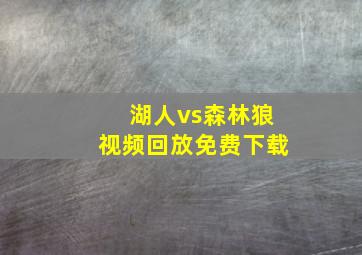 湖人vs森林狼视频回放免费下载