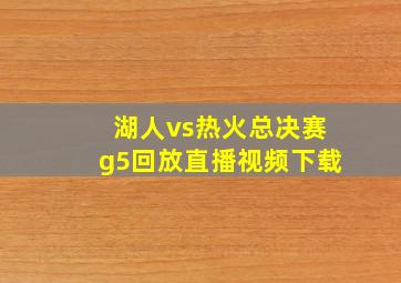 湖人vs热火总决赛g5回放直播视频下载