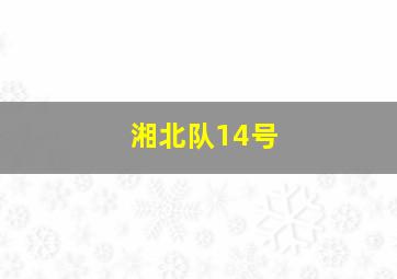 湘北队14号