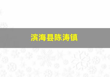 滨海县陈涛镇