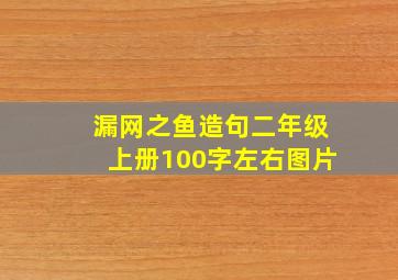 漏网之鱼造句二年级上册100字左右图片