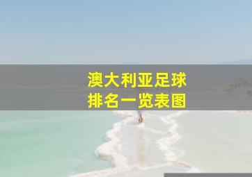 澳大利亚足球排名一览表图