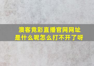 澳客竞彩直播官网网址是什么呢怎么打不开了呀