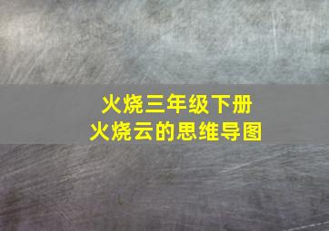 火烧三年级下册火烧云的思维导图