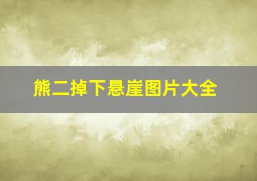 熊二掉下悬崖图片大全