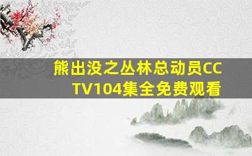 熊出没之丛林总动员CCTV104集全免费观看