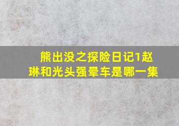 熊出没之探险日记1赵琳和光头强晕车是哪一集