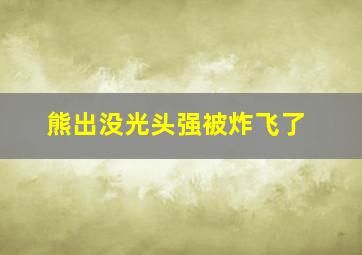 熊出没光头强被炸飞了