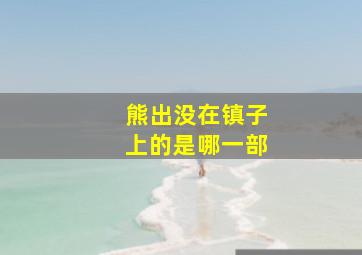 熊出没在镇子上的是哪一部