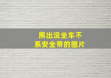 熊出没坐车不系安全带的图片