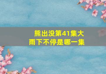 熊出没第41集大雨下不停是哪一集