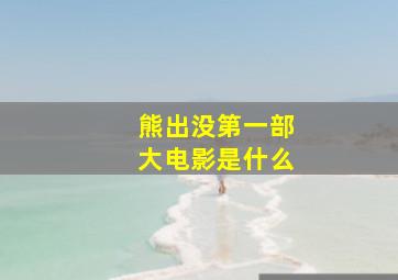 熊出没第一部大电影是什么