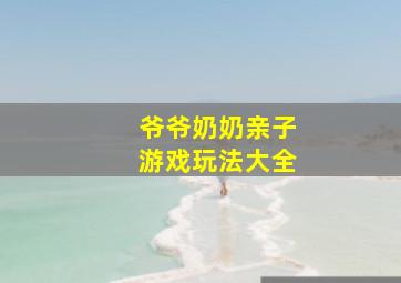 爷爷奶奶亲子游戏玩法大全