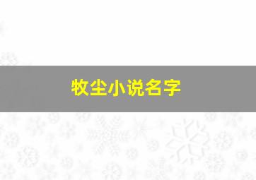 牧尘小说名字