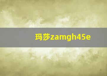 玛莎zamgh45e