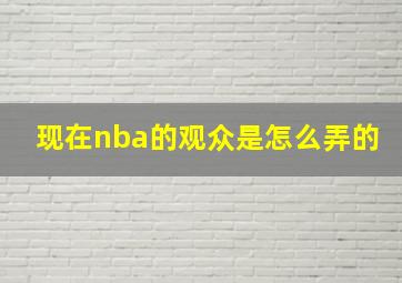 现在nba的观众是怎么弄的