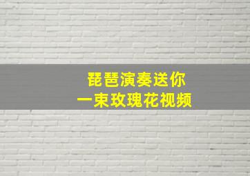 琵琶演奏送你一束玫瑰花视频