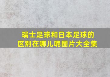 瑞士足球和日本足球的区别在哪儿呢图片大全集