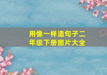 用像一样造句子二年级下册图片大全