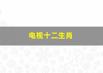 电视十二生肖