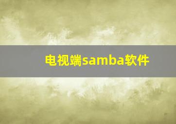 电视端samba软件