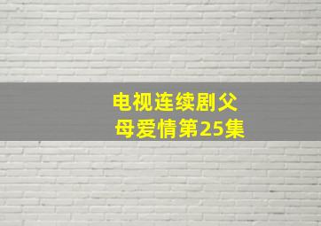 电视连续剧父母爱情第25集