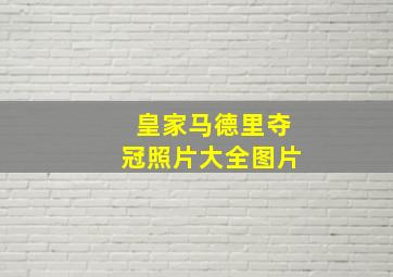 皇家马德里夺冠照片大全图片