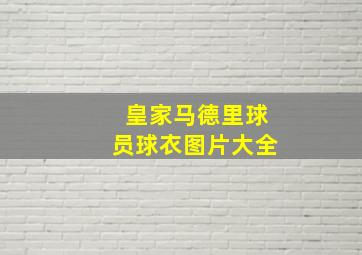 皇家马德里球员球衣图片大全